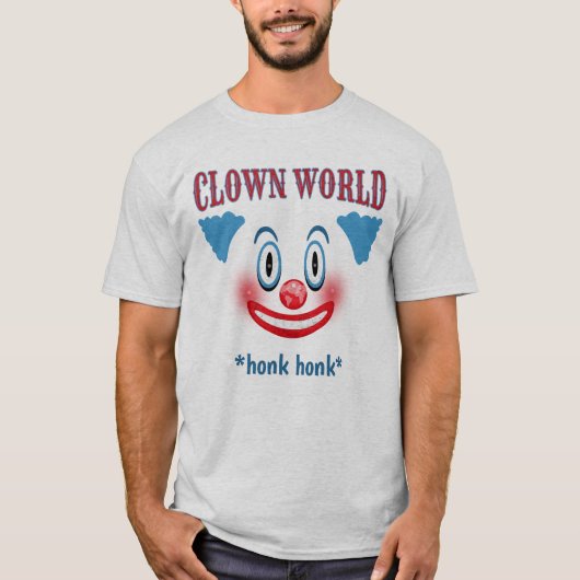 Clown World Living in America T-shirt (Voorkant)