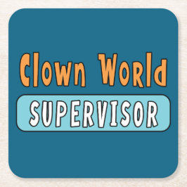 Clown World Supervisor Kartonnen Onderzetters