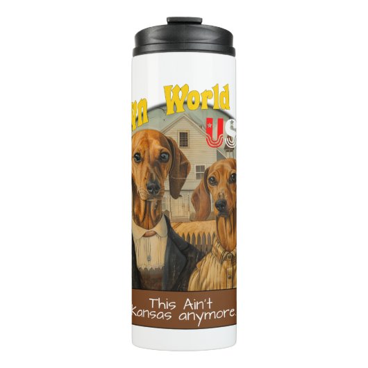 Clown World USA Thermosbeker (Voorkant)