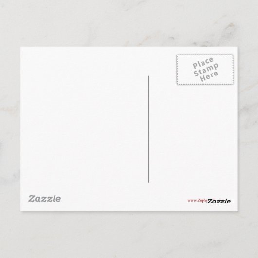 Clown, Zebu en Peacock Circus Poster Briefkaart (Achterkant)