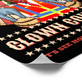 Clowncongres Grappig Trump President Trump won 202 Poster (Hoek)