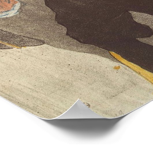 Clownesse in de Rouge, 1897 Poster (Hoek)