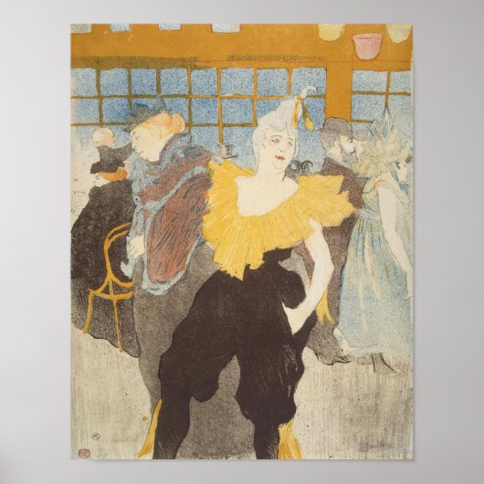 Clownesse in de Rouge, 1897 Poster (Voorkant)