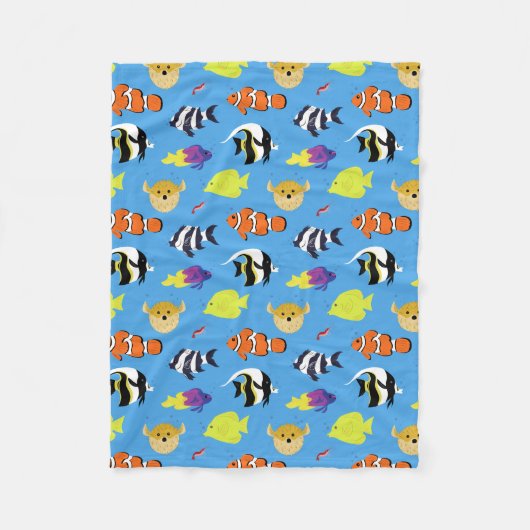 Clownfish and Friends Fleece Deken (Voorkant)