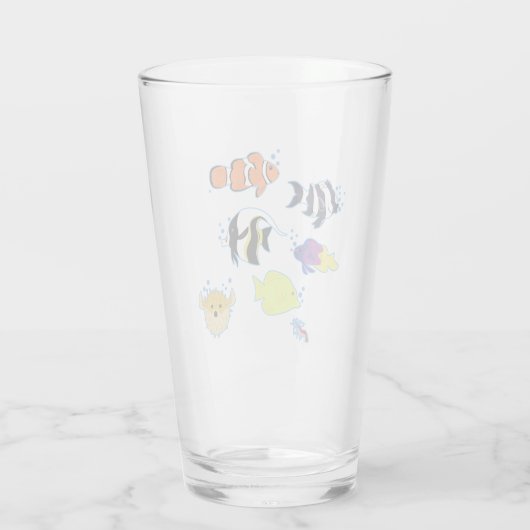 Clownfish and Friends Glas (Achterkant)