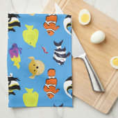 Clownfish and Friends Theedoek (Quarter Fold)
