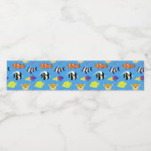 Clownfish and Friends Waterfles Etiket (Enkel label)