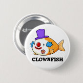 Clownfish Cute Animal Fish Pun Ronde Button 5,7 Cm (Voorkant /achterkant)