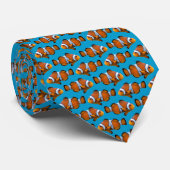 Clownfish Frenzy Stropdas (Turquoise) (Opgerold)
