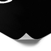 Clownfish Funny Animal Fish Pun Dark BG Poster (Hoek)