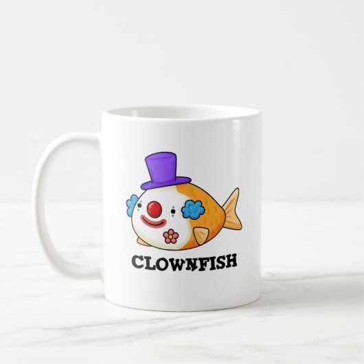 Clownfish Grappige Dierlijke Vis Pun Koffiemok (Links)