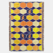 Clownfish Hand getrokken kunst Deken (Voorkant Verticaal)