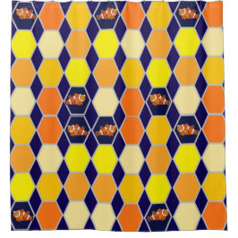 Clownfish Hand getrokken kunst Douchegordijn