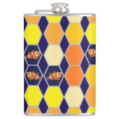 Clownfish Hand getrokken kunst Heupfles (Voorkant)