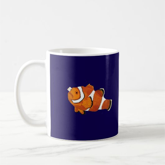 Clownfish Hand getrokken kunst Koffiemok (Links)