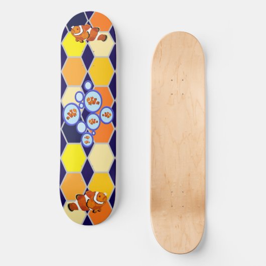 Clownfish Hand getrokken kunst Persoonlijk Skateboard (Voorkant)