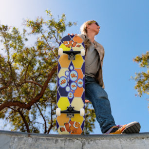 Clownfish Hand getrokken kunst Persoonlijk Skateboard