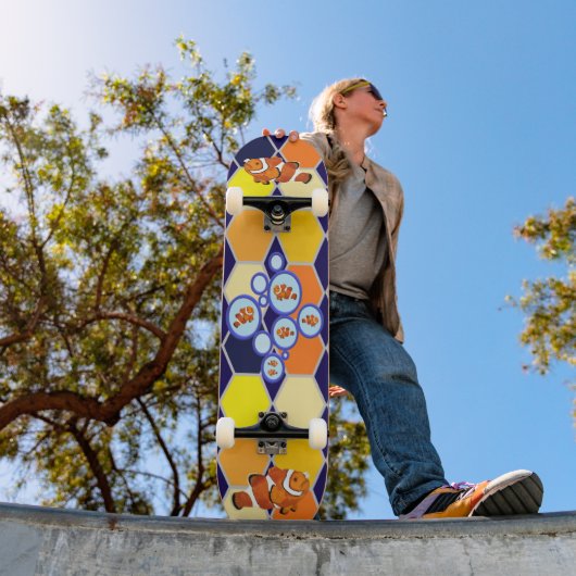 Clownfish Hand getrokken kunst Persoonlijk Skateboard (Buiten 1)