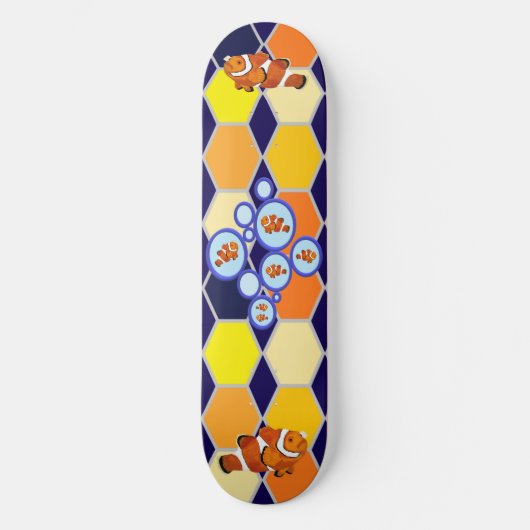Clownfish Hand getrokken kunst Persoonlijk Skateboard (Voorkant)