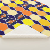 Clownfish Hand getrokken kunst Sherpa Deken (3/4)