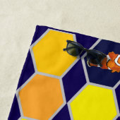 Clownfish Hand getrokken kunst Strandlaken (In situ)