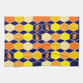 Clownfish Hand getrokken kunst Theedoek