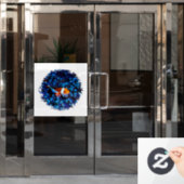 Clownfish in een anemoon raamsticker (Kantoordeur)