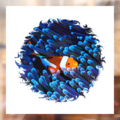 Clownfish in een anemoon raamsticker (Vel 2)