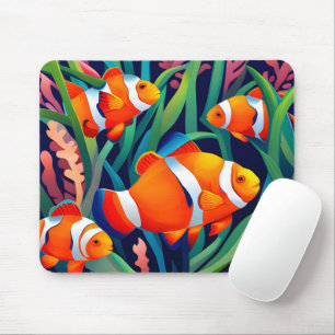 Clownfish in zeewier muismat