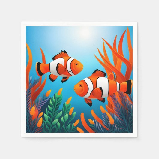 Clownfish in zeewier servet (Voorkant)