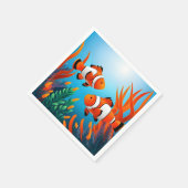 Clownfish in zeewier servet (Hoek)