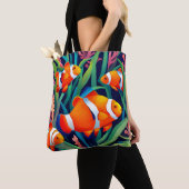 Clownfish in zeewier tote bag (Dichtbij)