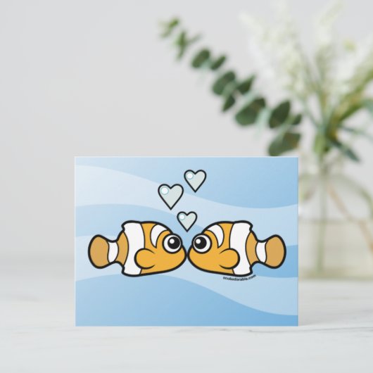 Clownfish Love Briefkaart (Staand voorkant)