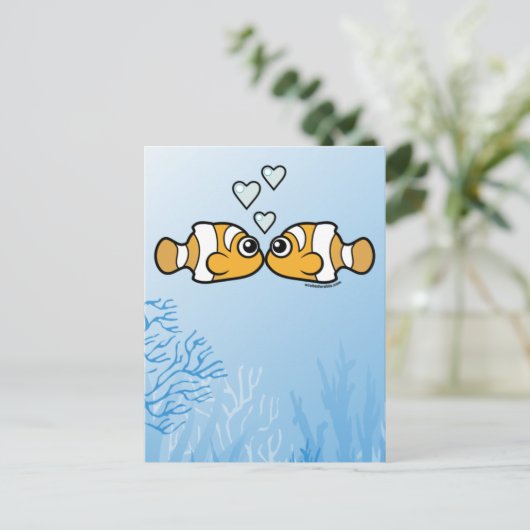 Clownfish Love Briefkaart (Staand voorkant)