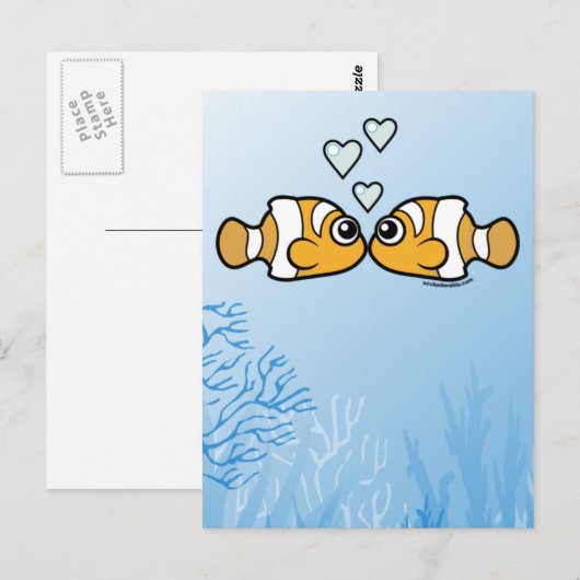 Clownfish Love Briefkaart (Voorkant / Achterkant)