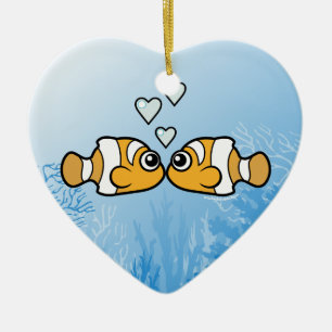 Clownfish Love Keramisch Ornament