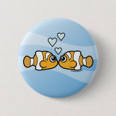 Clownfish Love Ronde Button 5,7 Cm (Voorkant)