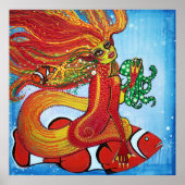 Clownfish Mermaid Poster (Voorkant)
