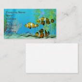 Clownfish op het Coral Reef Visitekaartje (Voorkant / Achterkant)