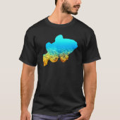 Clownfish Silhouette Earth Day and Ocean Week T-shirt (Voorkant)