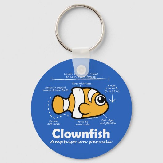 Clownfish Statistics Sleutelhanger (Voorkant)