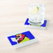 Clownfish summer  glazen onderzetter (Schuin)