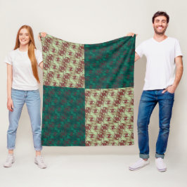 Clowning rond fleece deken