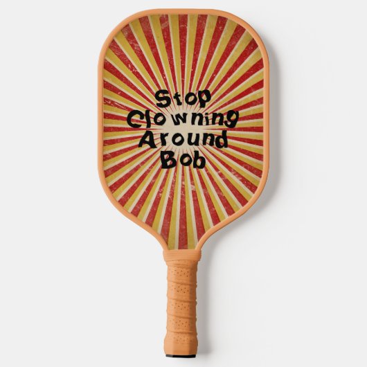 Clowning rond Franse bovenkleding Pickleball Paddle (Achterkant)