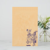 Clowning rond kantoorbenodigdheden briefpapier (Staand voorkant)