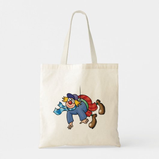 Clowning rond tote bag (Achterkant)