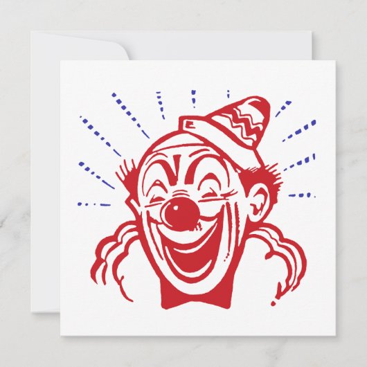 Clownkaart (Voorkant)