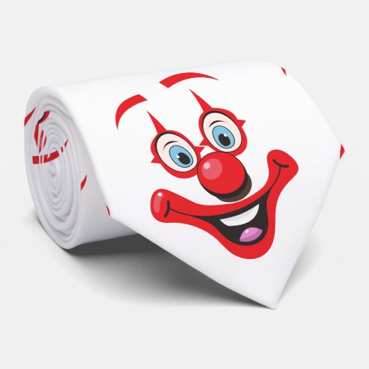 Clownpatroon Stropdas (Opgerold)