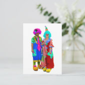 clowns briefkaart (Staand voorkant)