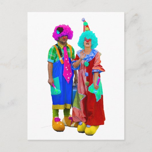 clowns briefkaart (Voorkant)